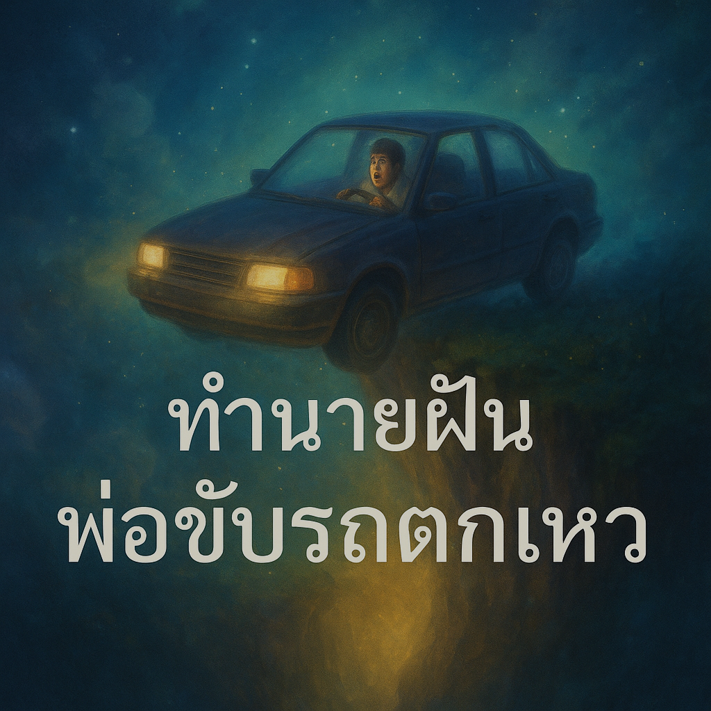 ทำนายฝัน พ่อขับรถตกเหว